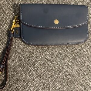 Coach 1941 dark denim wristlet